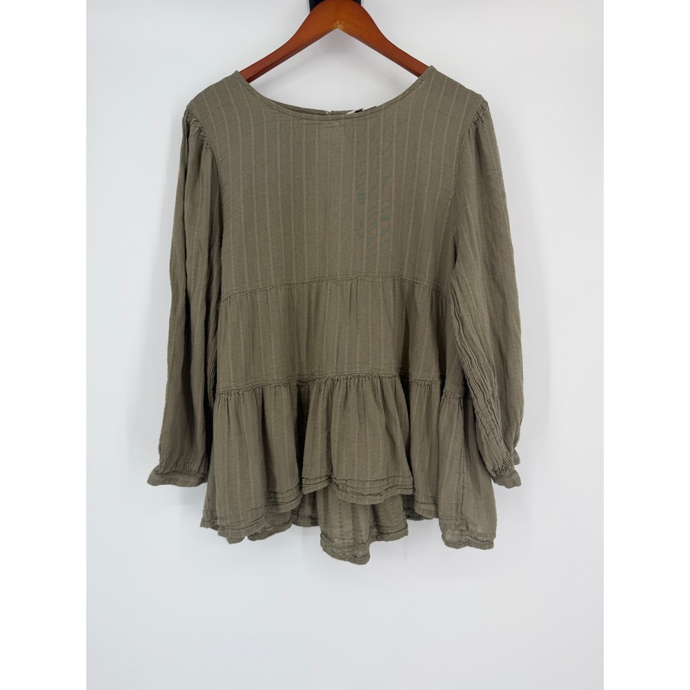 American Eagle Womens Top XL Babydoll Boho Cottagecore Lagenlook Peasant